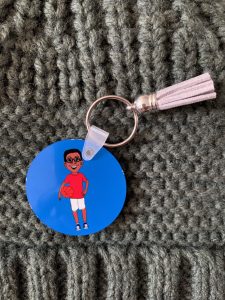 Keychain - Chris, Set Your Goals High