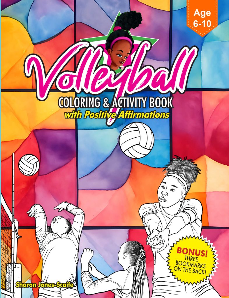VOLLEYBALL Coloring and Activity Book w/ Affirmations