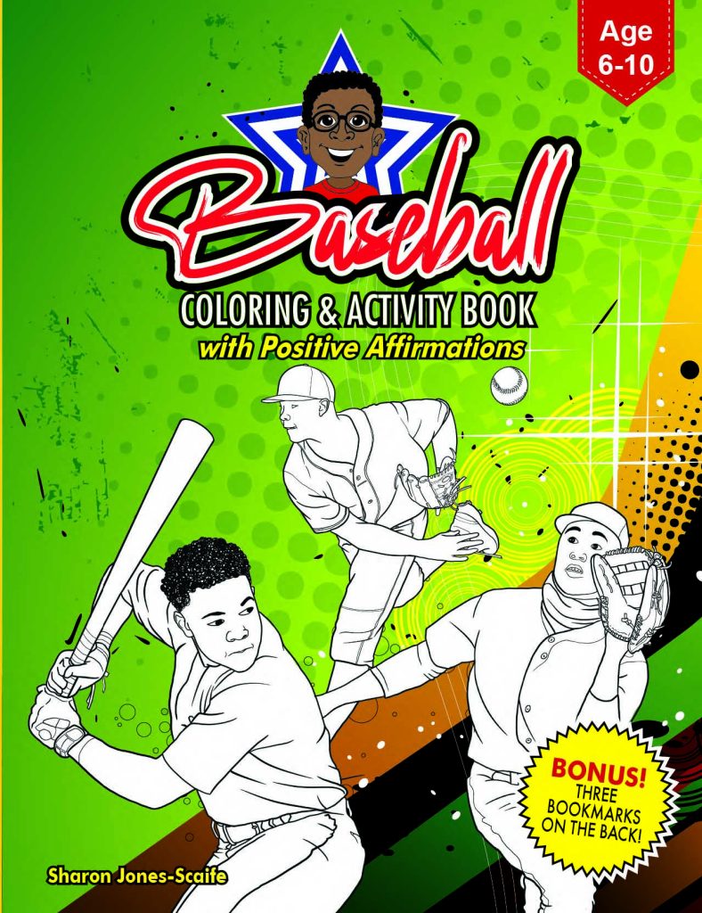 BASEBALL Coloring and Activity Book w/ Affirmations